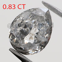 0.83 Ct Natural Loose Diamond Pear Black Grey Salt And Pepper Color I3 Clarity 6.30 MM KDL8506