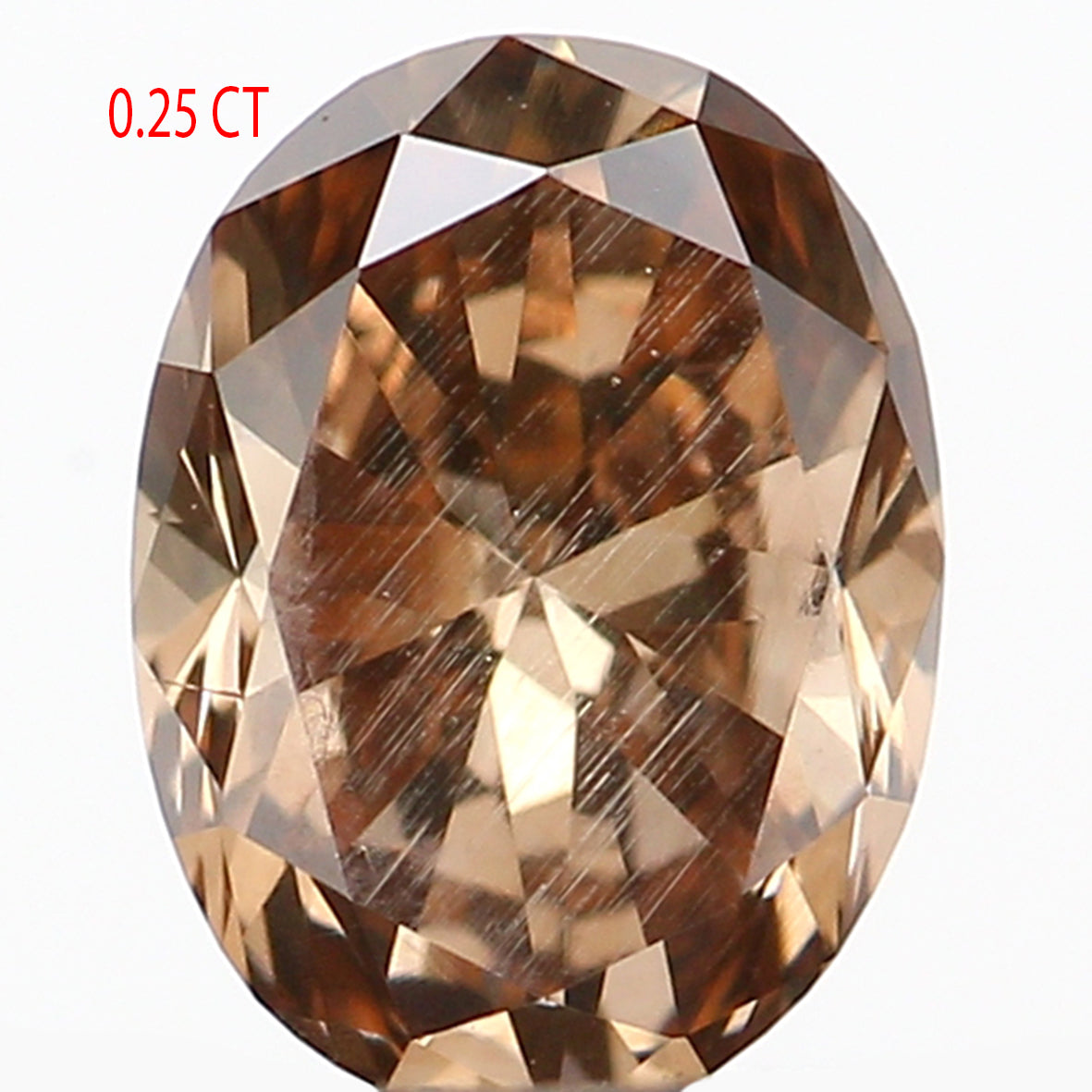 0.25 Ct Natural Loose Diamond, Oval Diamond, Brown Diamond, Antique Diamond, Rustic Diamond, Polished Diamond, Real Diamond L488