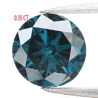 Natural Loose Round Blue Color Diamond 0.35 CT 4.30 MM Round Shape Brilliant Cut Diamond L929