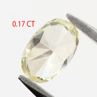 0.17 Ct Natural Loose Diamond Oval Yellow Color SI1 Clarity 4.20 MM L8601