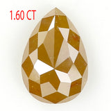 1.60 CT Natural Loose Diamond, Pear Diamond, Yellow Diamond, Rustic Diamond, Pear Cut Diamond, Fancy Color Diamond KDK2263