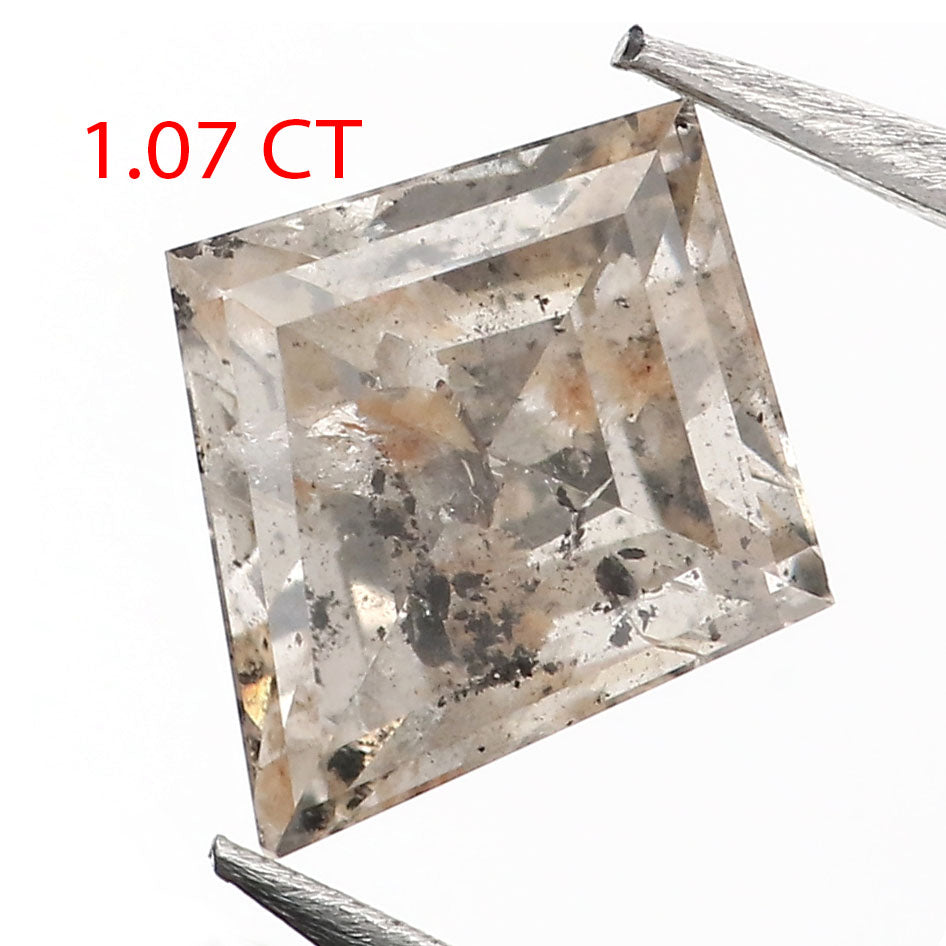 1.07 Ct Natural Loose Kite Shape Diamond Gray Brown Color Kite Shape Diamond 8.60 MM Natural Loose Diamond Kite Rose Cut Diamond QK2176