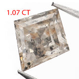 1.07 Ct Natural Loose Diamond Kite Gray Brown Color I3 Clarity 8.60 MM KDK2176