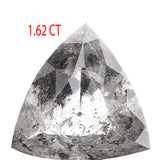 1.62 Ct Natural Loose Diamond, Triangle Diamond, Grey Diamond, Black Diamond, Salt Pepper Diamond, Geometric Diamond, Rose Cut Diamond KDL128