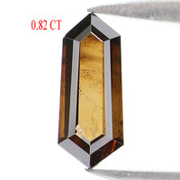 Natural Loose Shield Brown Color Diamond 0.82 CT 9.00 MM Shield Shape Rose Cut Diamond KDL1658