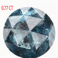 0.77 CT Natural Loose Diamond Round Rose Cut Blue Color 5.60 MM L9152