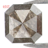 Natural Loose Diamond Emerald Grey Color I3 Clarity 4.80 MM 0.52 Ct KR1900