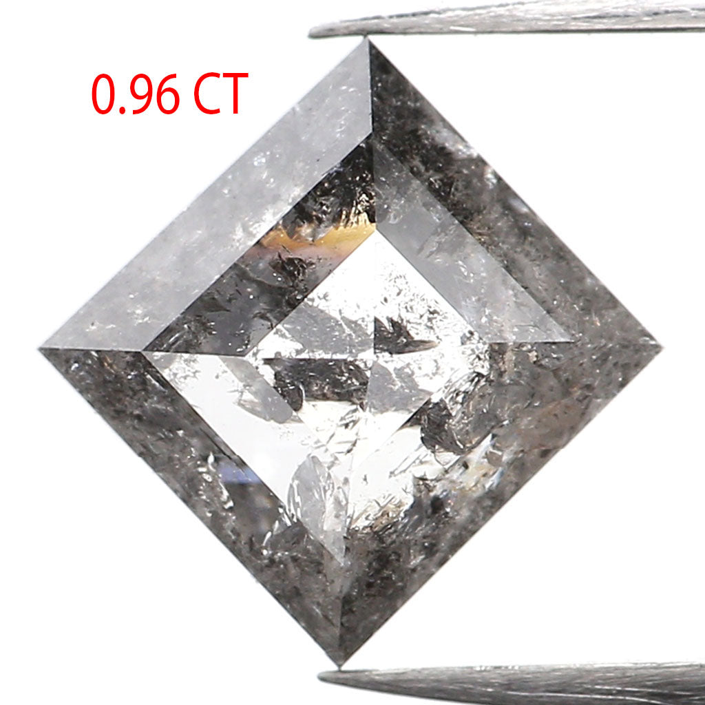 0.96 CT Natural Loose Kite Shape Diamond Salt And Pepper Kite Shape Diamond 7.80 MM Natural Black Grey Color Kite Rose Cut Diamond QL221