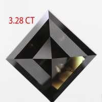3.28 Ct Natural Loose Diamond, Kite Cut Diamond, Black Color Diamond, Rose Cut Diamond, Rustic Diamond, Real Diamond KDL9504