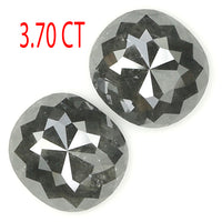 3.70 Ct Natural Loose Diamond, Oval Diamond, Black Diamond, Grey Diamond, Salt And Pepper Diamond, Antique Diamond, Real Diamond KDL5162