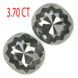 3.70 Ct Natural Loose Diamond, Oval Diamond, Black Diamond, Grey Diamond, Salt And Pepper Diamond, Antique Diamond, Real Diamond KDL5162