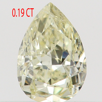 0.19 CT Natural Loose Diamond, Pear Diamond, Yellow Diamond, Rustic Diamond, Pear Cut Diamond, Fancy Color Diamond KR897