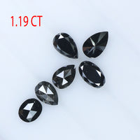 1.19 CT Natural Loose Diamond Mix Shape Black Color 6 Pcs L9126