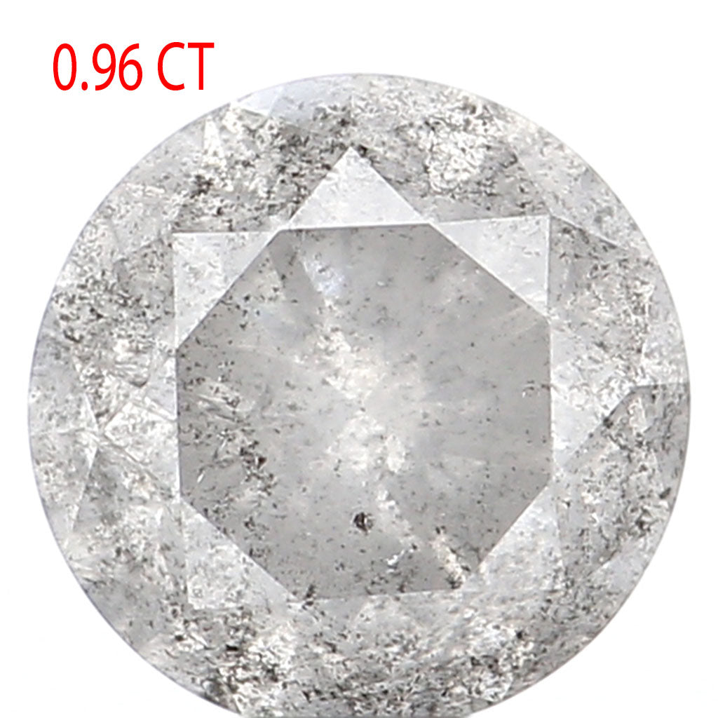 0.96 CT Natural Loose Round Shape Diamond Grey Color Round Cut Diamond 6.05 MM Natural Loose Diamond Round Brilliant Cut Diamond LQ262