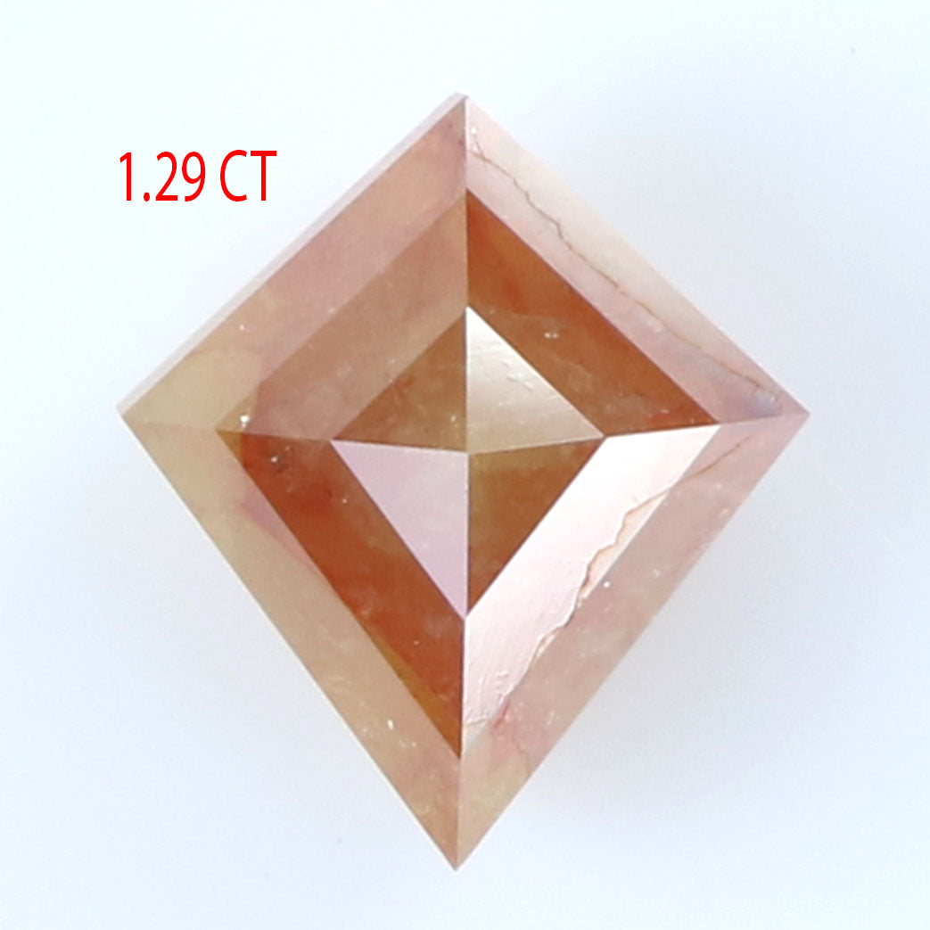 1.29 CT Natural Loose Diamond Kite Brown Color I3 Clarity 7.93 MM KDL9004