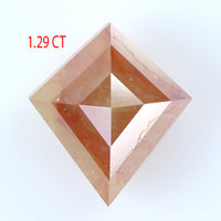 1.29 CT Natural Loose Diamond Kite Brown Color I3 Clarity 7.93 MM KDL9004