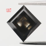 IGI CERTIFIED 1.33 Ct Natural Loose Diamond Modified Princess Cut Natural Black Color 5.84 MM KDL8961