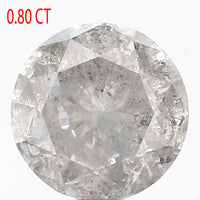 0.80 CT Natural Loose Diamond Round Gray Color 5.65 MM L9069