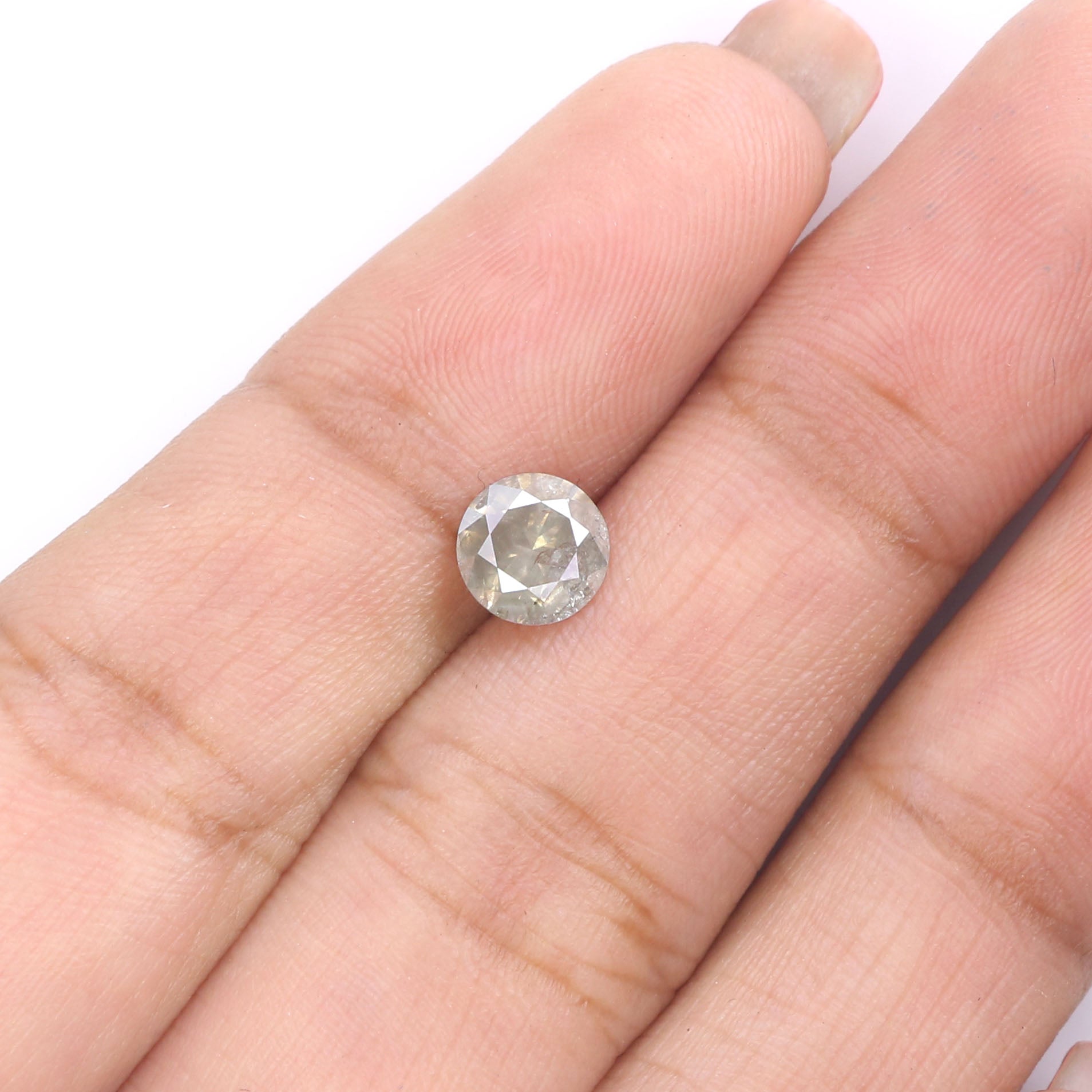 0.79 CT Natural Loose Round Shape Diamond Grey Color Round Cut Diamond 5.90 MM Natural Loose Grey Color Round Brilliant Cut Diamond KQ1779