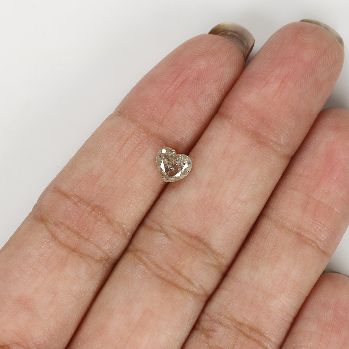 0.60 CT Natural Loose Heart Shape Diamond Yellow Color Heart Cut Diamond 5.10 MM Natural Loose Grey Color Heart Brilliant Cut Diamond LQ7409
