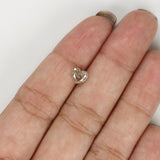 Natural Loose Heart Diamond Yellow Grey Color 0.60 CT 5.10 MM Heart Shape Rose Cut Diamond L7409