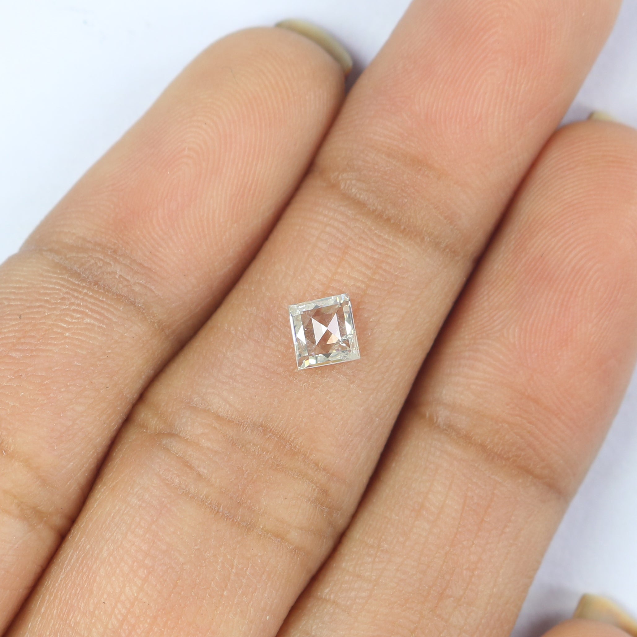 0.40 CT Natural Loose Kite Shape Diamond White - G Color Kite Cut Diamond 5.90 MM Natural Diamond White - G Kite Rose Cut Diamond QL2680