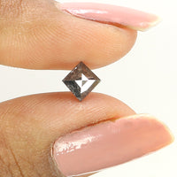 0.60 CT Natural Loose Diamond, Salt And Pepper Diamond, Kite Cut Diamond, Black Diamond, Grey Diamond, Geometric Rose Cut Diamond KDL159