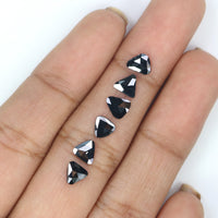 Natural Loose Slice Black Color Diamond 1.18 CT 5.50 MM Slice Shape Rose Cut Diamond L2672