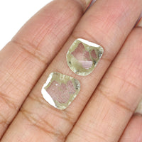 Natural Loose Slice Diamond Grey Color 2.20 CT 10.77 MM Slice Shape Rose Cut Diamond L2434