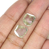 Natural Loose Slice Diamond Grey Color 2.20 CT 10.77 MM Slice Shape Rose Cut Diamond L2434