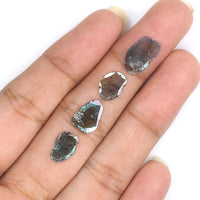 Natural Loose Slice Blue Color Diamond 1.80 CT 9.70 MM Slice Shape Rose Cut Diamond L716