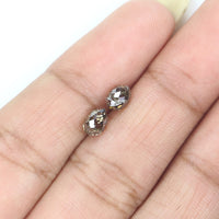 Natural Loose briolette Brown Color Diamond 1.28 CT 5.25 MM Drop Shape Rose Cut Diamond L148