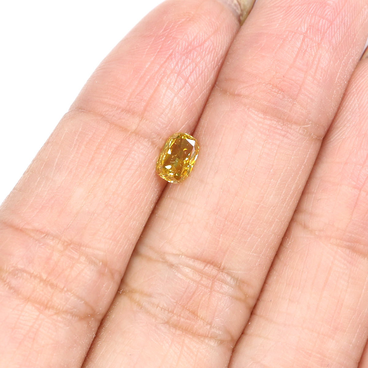 0.44 CT Natural Loose Cushion Shape Diamond Coffee Color Cushion Diamond 5.70 MM Natural Coffee Diamond Cushion Brilliant Cut Diamond LQ6439
