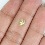 Natural Loose Cushion Yellow Grey Color Diamond 1.00 CT 5.70 MM Cushion Shape Rose Cut Diamond L8676