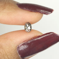 0.34 Ct Natural Loose Diamond, Oval Diamond, Black Diamond, Grey Diamond, Salt and Pepper Diamond, Antique Diamond, Real Diamond L380