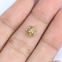 Natural Loose Rose Cut Brown Color Diamond 1.31 CT 6.45 MM Round Rose Cut Shape Diamond L9750