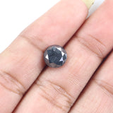 Natural Loose Round Salt And Pepper Diamond Black Grey Color 2.24 CT 7.71 MM Round Brilliant Cut Diamond L2352