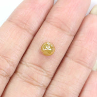 Natural Loose Rose Cut Yellow Color Diamond 1.18 CT 5.80 MM Round Rose Cut Shape Diamond L5216