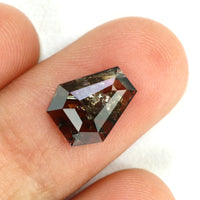 Natural Loose Coffin Diamond Brown Color 1.23 CT 9.00 MM Coffin Shape Rose Cut Diamond KDL7507