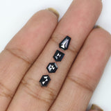 Natural Loose Mix Shape Black Color Diamond 1.04 CT 5.55 MM Mix Shape Rose Cut Diamond KDK2621