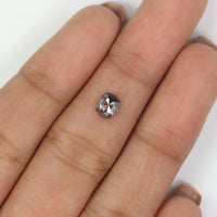 Natural Loose Cushion Diamond, Salt And Pepper Diamond, Natural Loose Diamond, Cushion Rose Cut Diamond, 0.61 CT Cushion Shape Diamond KDL2717
