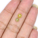Natural Loose Rose Cut Yellow Color Diamond 1.10 CT 4.50 MM Round Rose Cut Shape Diamond L6527