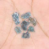 Natural Loose Slice Blue Color Diamond 1.41 CT 6.00 MM Slice Shape Rose Cut Diamond L9183