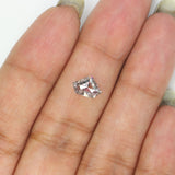 Natural Loose Shield Salt And Pepper Diamond Black Grey Color 1.12 CT 5.62 MM Shield Shape Rose Cut Diamond KDL2593
