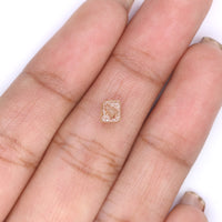 Natural Loose Rough Brown Grey Color Diamond 1.14 CT 5.10 MM Rough Shape Rose Cut Diamond KR1259
