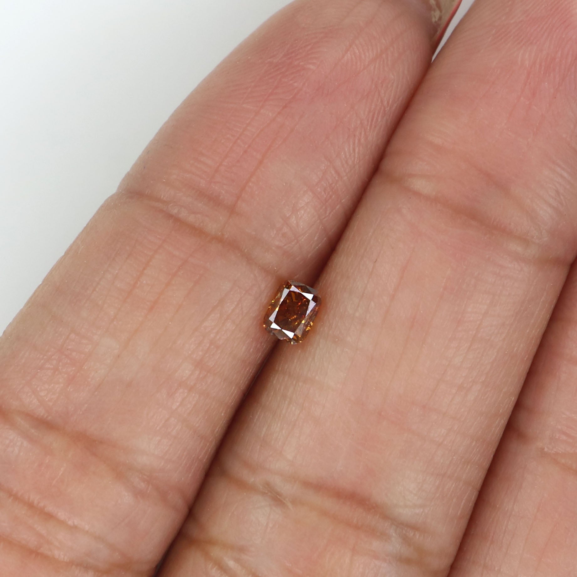 0.23 CT Natural Loose Cushion Shape Diamond Yellow Brown Color Cushion Diamond 3.75 MM Natural Diamond Cushion Brilliant Cut Diamond LQ8610