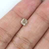 Natural Loose Cushion Yellow Grey Color Diamond 0.54 CT 4.40 MM Cushion Shape Rose Cut Diamond L5947