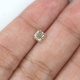 Natural Loose Cushion Yellow Grey Color Diamond 0.54 CT 4.40 MM Cushion Shape Rose Cut Diamond L5947