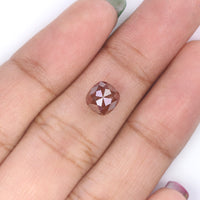 Natural Loose Cushion Brown Color Diamond 1.47 CT 6.40 MM Cushion Shape Rose Cut Diamond L9964