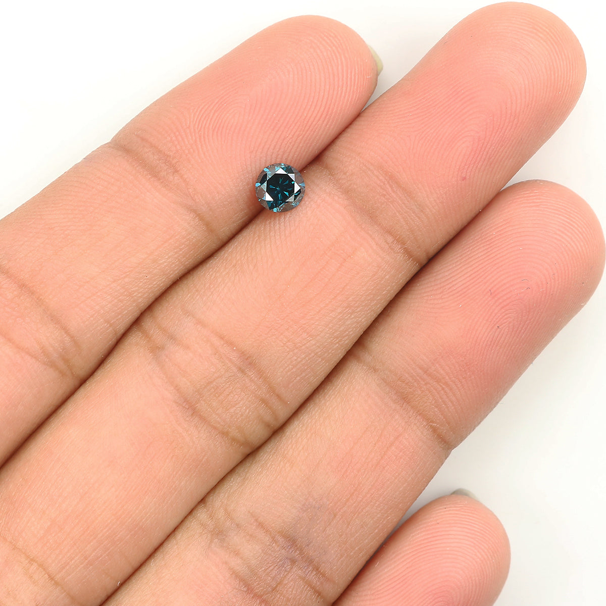 Natural Loose Round Blue Color Diamond 0.34 CT 4.40 MM Round Shape Brilliant Cut Diamond L931